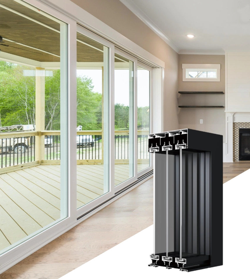 Aluminum alloy pt door