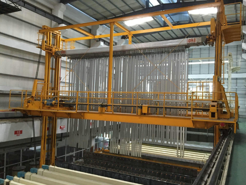 Aluminum profile factory workshop anodizing