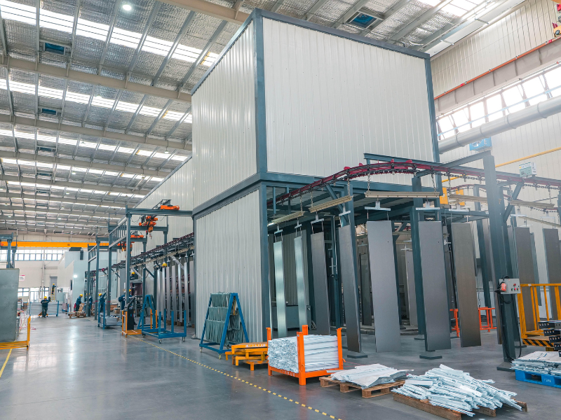 Aluminum profile powder coating factory production line