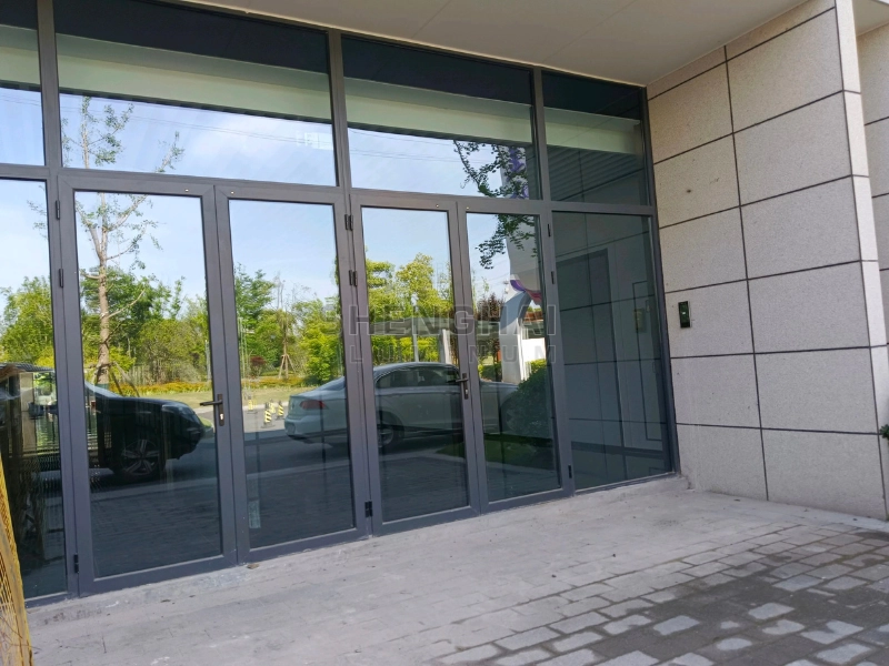 Aluminum alloy glass door