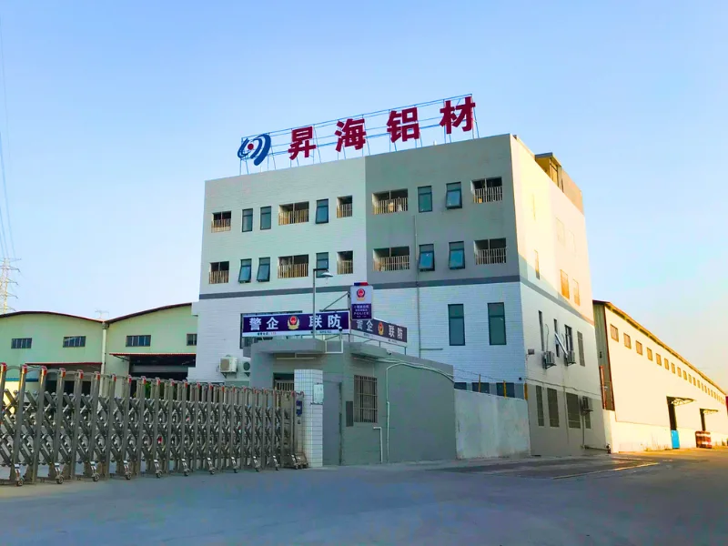 SH-EXTRUSION aluminum extrusion production line with 8 presses, located in Foshan, serving UAE window and door fabricators
