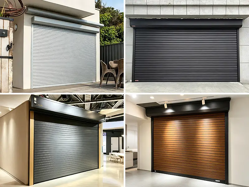 UV and sandstorm-resistant aluminum profiles for modern commercial storefront roller shutters and aesthetic security doors.